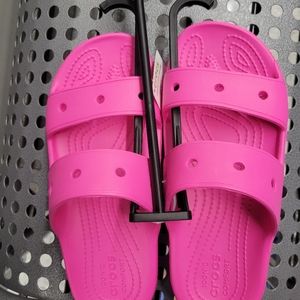 Crocs classic sandal pink women's 7